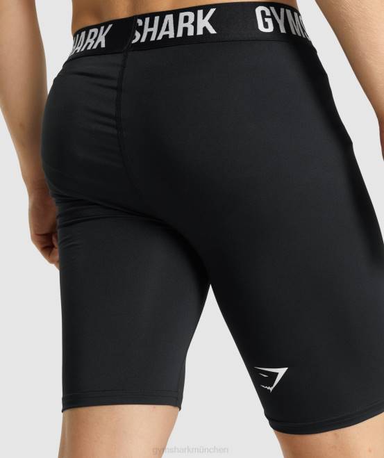 Schwarz Kleidung Gymshark Männer Element-Baselayer-Shorts 04P81027