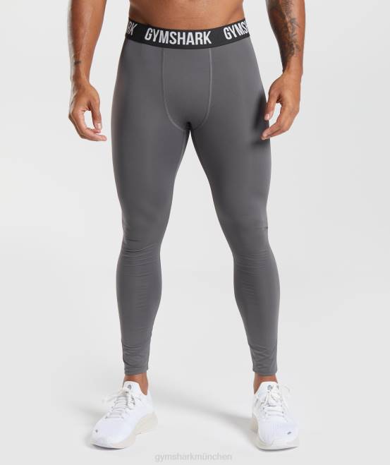 Silhouette grau Kleidung Gymshark Männer Element Baselayer-Leggings 04P81032