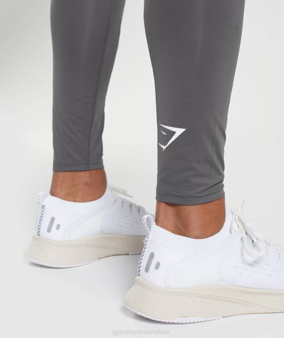 Silhouette grau Kleidung Gymshark Männer Element Baselayer-Leggings 04P81032