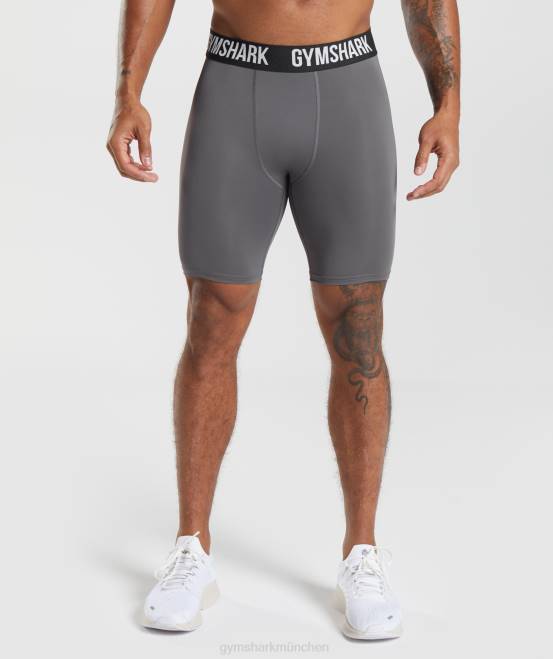 Silhouette grau Kleidung Gymshark Männer Element-Baselayer-Shorts 04P81037