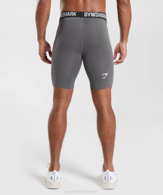 Silhouette grau Kleidung Gymshark Männer Element-Baselayer-Shorts 04P81037