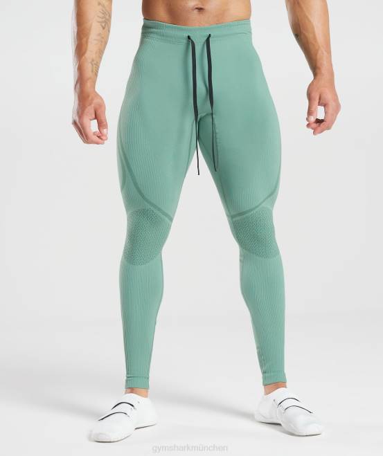 Tinte blaugrün/juwelengrün Kleidung Gymshark Männer 315 nahtlose Strumpfhose 04P81030