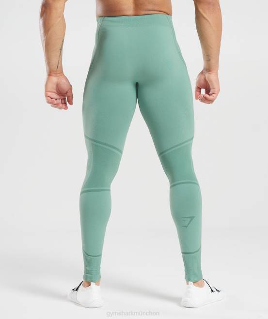 Tinte blaugrün/juwelengrün Kleidung Gymshark Männer 315 nahtlose Strumpfhose 04P81030