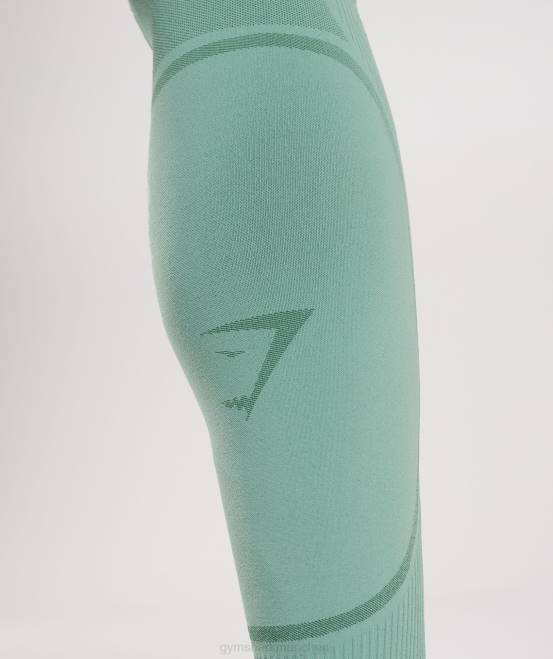 Tinte blaugrün/juwelengrün Kleidung Gymshark Männer 315 nahtlose Strumpfhose 04P81030