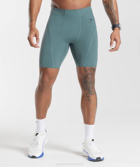 donnerblau Kleidung Gymshark Männer Kontroll-Baselayer-Shorts 04P81031