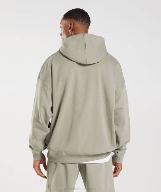 Ecrubraun Kleidung Gymshark Männer Kapuzenpullover mit Essentials für den Ruhetag 04P8800
