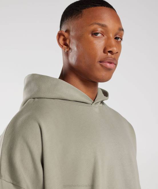 Ecrubraun Kleidung Gymshark Männer Kapuzenpullover mit Essentials für den Ruhetag 04P8800