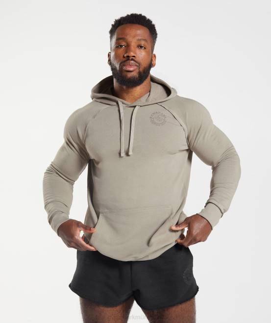 Ecrubraun Kleidung Gymshark Männer Legacy-Hoodie 04P8854