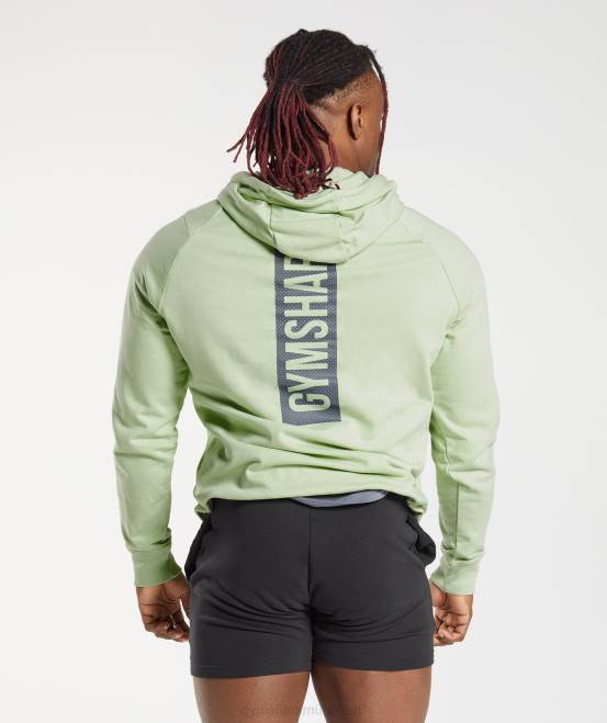 Flora grün Kleidung Gymshark Männer Auffälliger Kapuzenpullover 04P8852