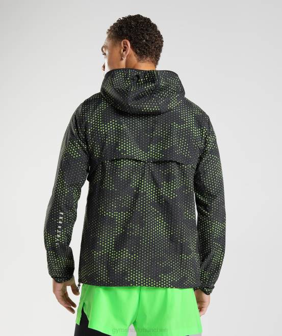 Fluorkalk Kleidung Gymshark Männer Sport-Windjacke 04P8813