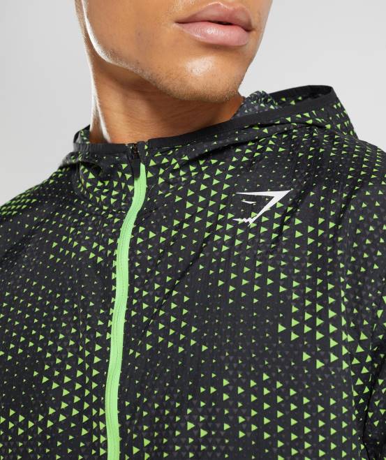 Fluorkalk Kleidung Gymshark Männer Sport-Windjacke 04P8813