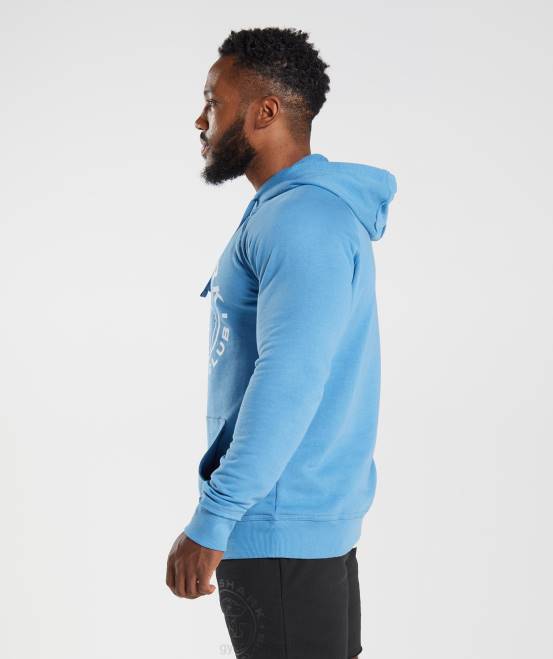 Küstenblau Kleidung Gymshark Männer Legacy-Hoodie 04P8855
