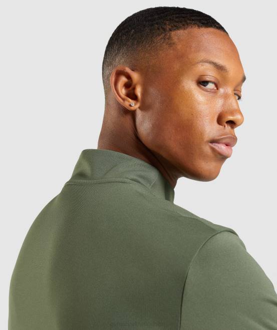 Kernolive Kleidung Gymshark Männer Ankunft Pullover mit 1/4-Reißverschluss 04P8871