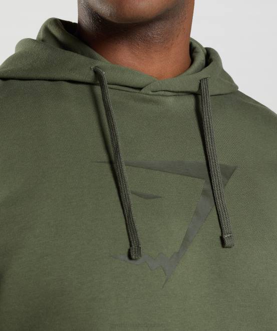 Kernolive Kleidung Gymshark Männer Kapuzenpullover mit Sharkhead-Füllung 04P8872