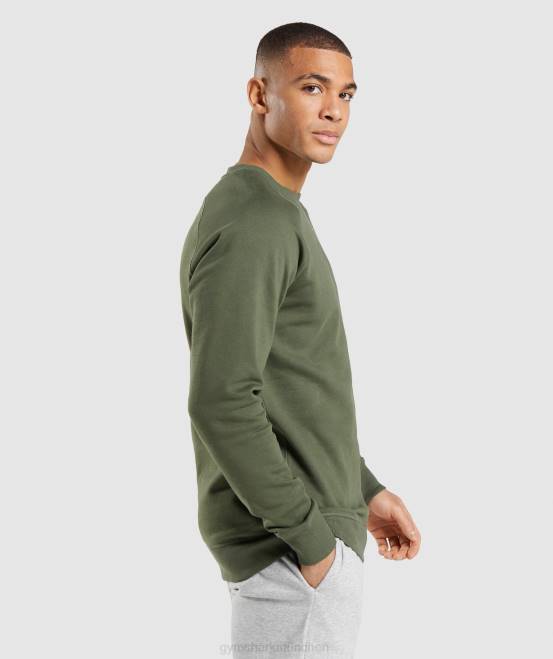 Kernolive Kleidung Gymshark Männer Wappen-Sweatshirt 04P8795