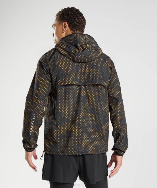 Kurkumagelb Kleidung Gymshark Männer Sport-Windjacke 04P8810