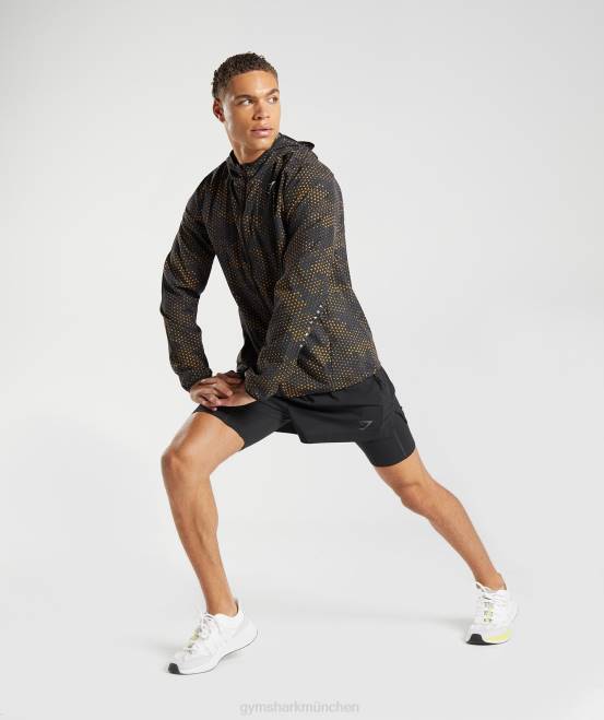 Kurkumagelb Kleidung Gymshark Männer Sport-Windjacke 04P8810