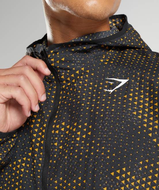 Kurkumagelb Kleidung Gymshark Männer Sport-Windjacke 04P8810