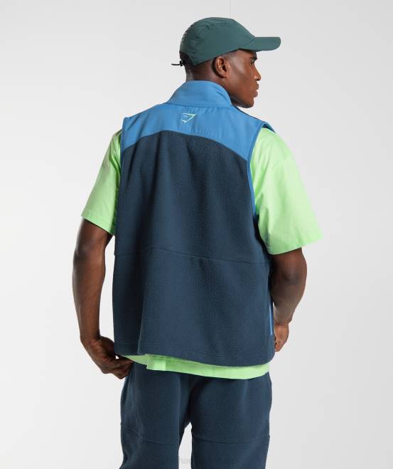 Marine/Seeblau Kleidung Gymshark Männer Vibes-Weste 04P8864