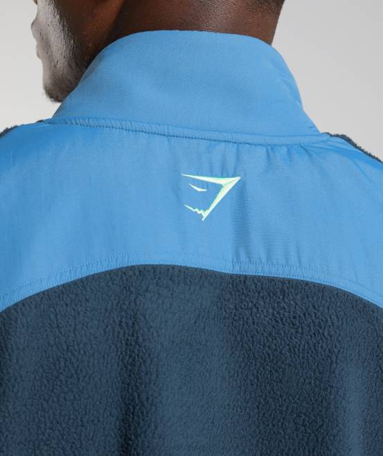 Marine/Seeblau Kleidung Gymshark Männer Vibes-Weste 04P8864