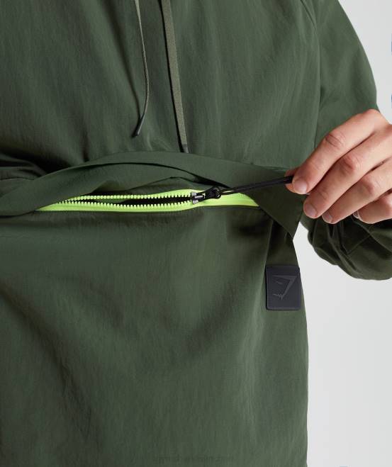 Moosoliv Kleidung Gymshark Männer Anorak zurückerobern 04P8834