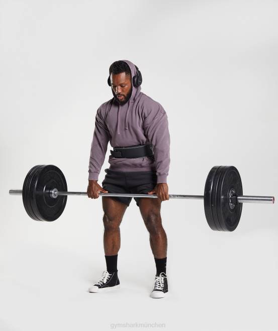 Moschusflieder Kleidung Gymshark Männer Kapuzenpullover mit Power-Waschung 04P8788