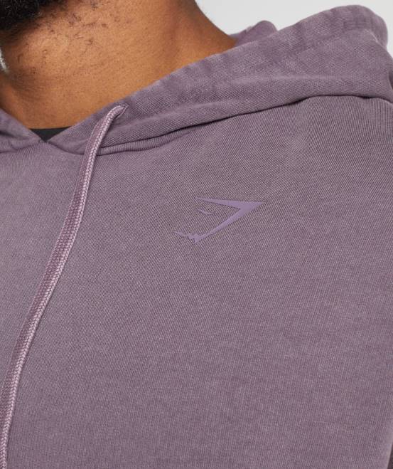 Moschusflieder Kleidung Gymshark Männer Kapuzenpullover mit Power-Waschung 04P8788