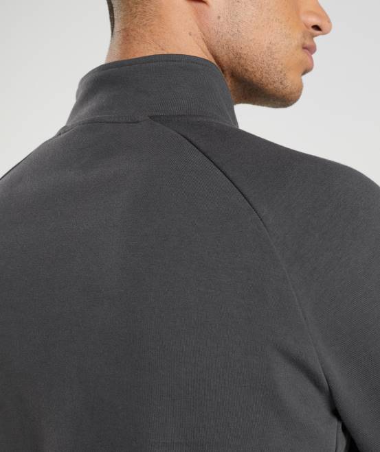 Onyxgrau Kleidung Gymshark Männer Ruhetag 1/4 Reißverschluss 04P8862