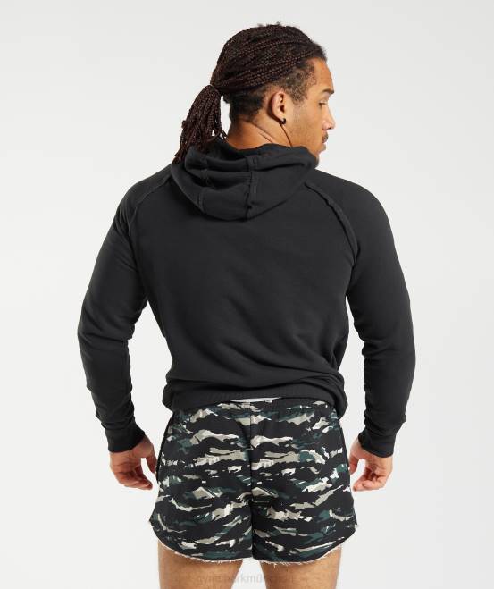 Schwarz Kleidung Gymshark Männer Legacy-Hoodie 04P8824