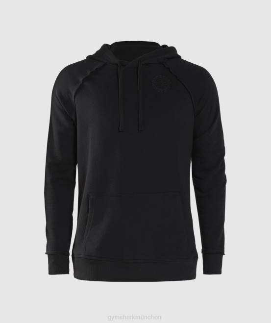 Schwarz Kleidung Gymshark Männer Legacy-Hoodie 04P8824