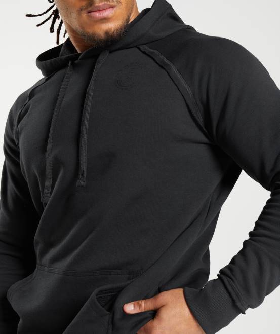 Schwarz Kleidung Gymshark Männer Legacy-Hoodie 04P8824