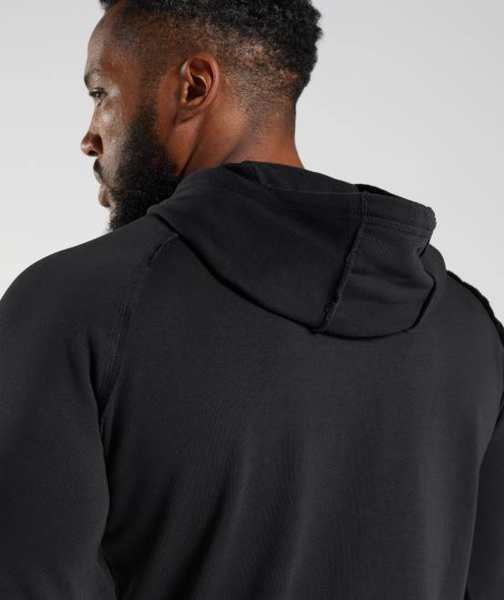 Schwarz Kleidung Gymshark Männer Legacy-Hoodie 04P8843