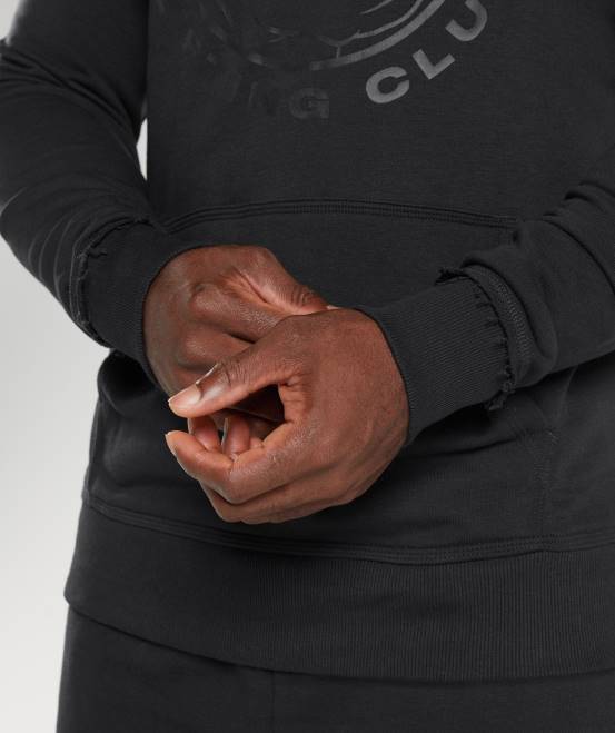Schwarz Kleidung Gymshark Männer Legacy-Hoodie 04P8843