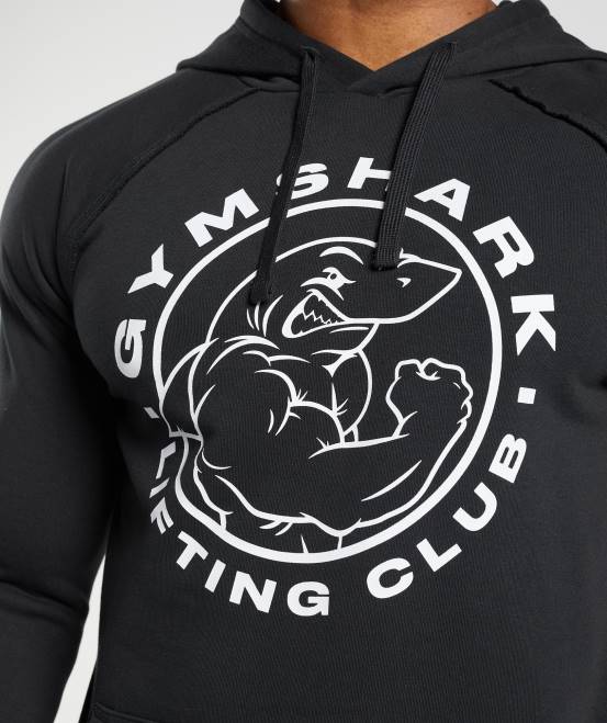 Schwarz Kleidung Gymshark Männer Legacy-Hoodie 04P8850
