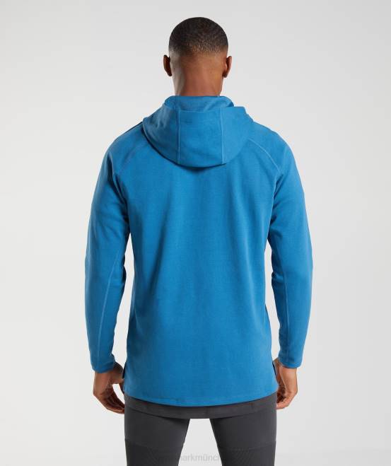 Seeuferblau Kleidung Gymshark Männer Studio-Hoodie 04P8827