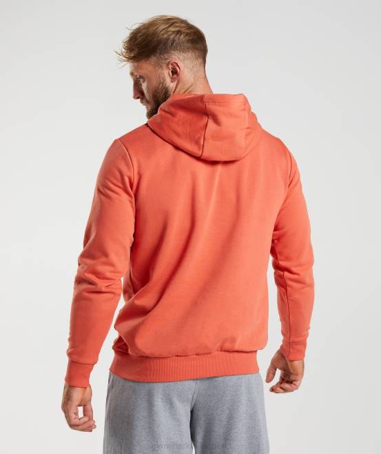 Sturmrot Kleidung Gymshark Männer Kapuzenpullover mit Sharkhead-Füllung 04P8865