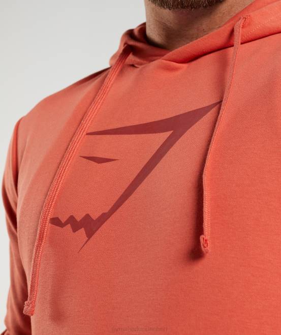 Sturmrot Kleidung Gymshark Männer Kapuzenpullover mit Sharkhead-Füllung 04P8865