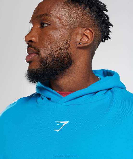 elektrisches Blau (ausverkauft) Kleidung Gymshark Männer Slice-Hoodie 04P8880