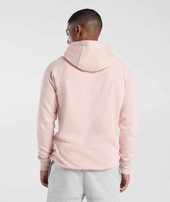 nebliges Rosa Kleidung Gymshark Männer Kapuzenpullover mit Wappen 04P8812