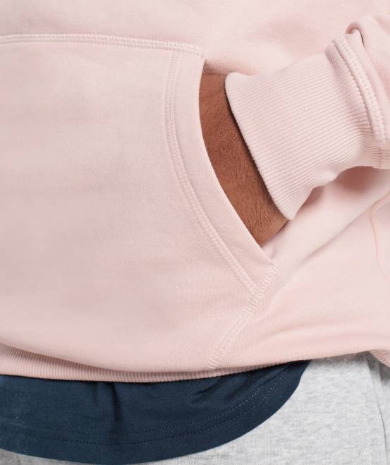 nebliges Rosa Kleidung Gymshark Männer Kapuzenpullover mit Wappen 04P8812