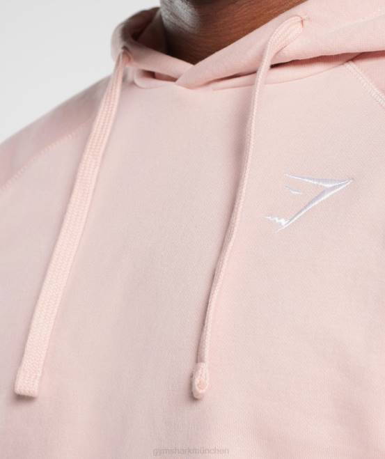 nebliges Rosa Kleidung Gymshark Männer Kapuzenpullover mit Wappen 04P8812
