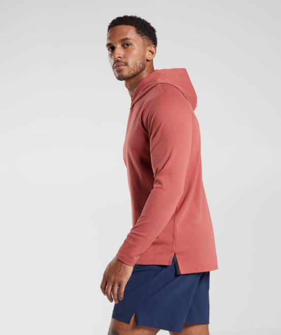 rosabraun Kleidung Gymshark Männer Studio-Hoodie 04P8848