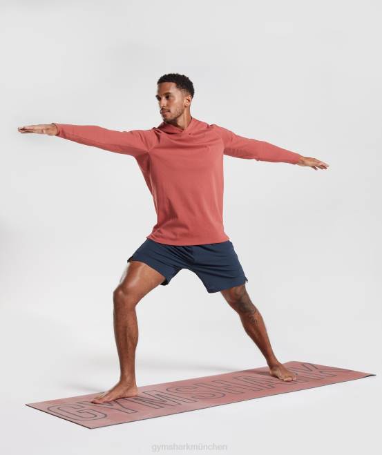 rosabraun Kleidung Gymshark Männer Studio-Hoodie 04P8848