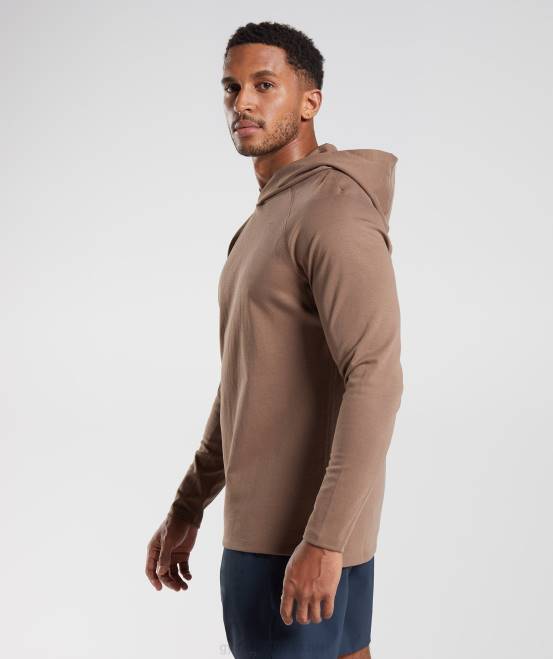 seelenbraun Kleidung Gymshark Männer Studio-Hoodie 04P8846