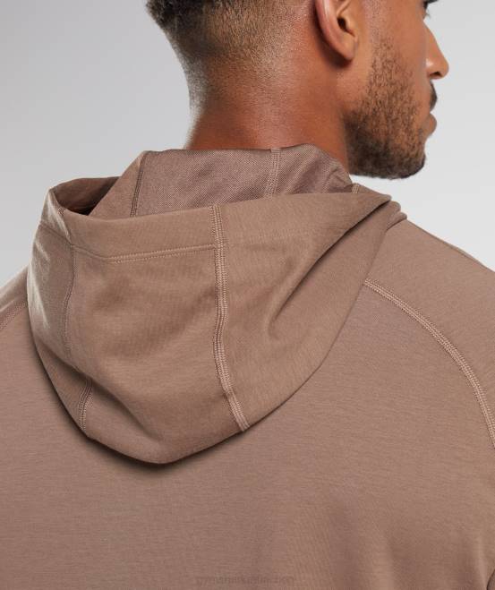 seelenbraun Kleidung Gymshark Männer Studio-Hoodie 04P8846