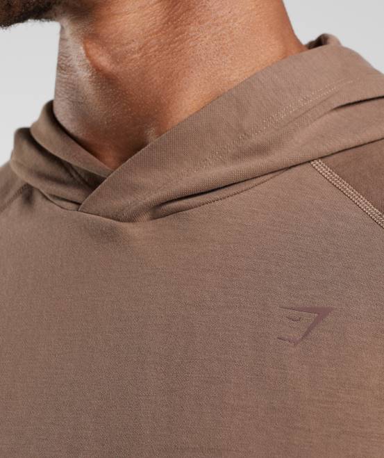 seelenbraun Kleidung Gymshark Männer Studio-Hoodie 04P8846