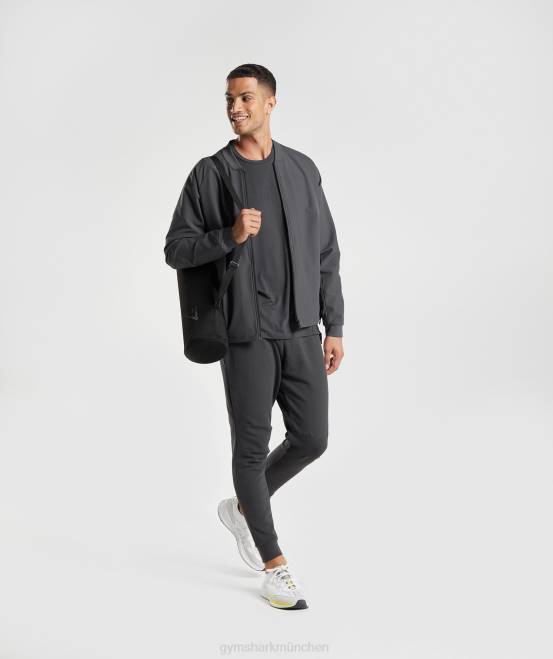 Onyxgrau Kleidung Gymshark Männer Studiojacke 04P8817