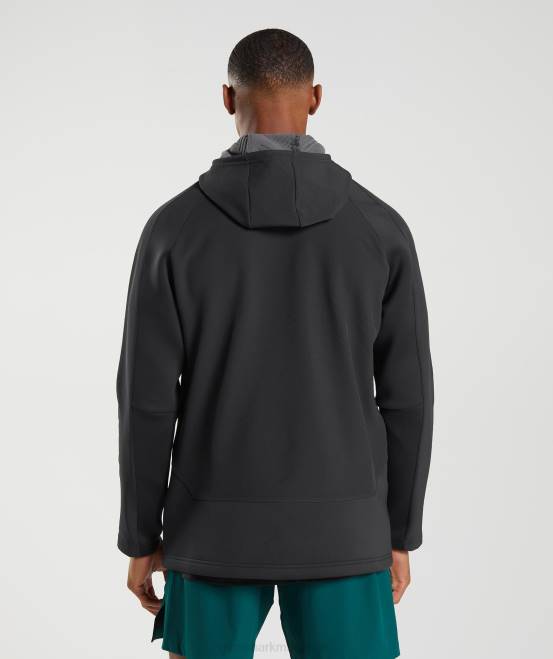 Schwarz Kleidung Gymshark Männer Apex-Jacke 04P8869