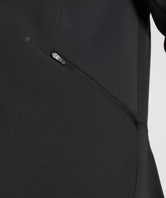 Schwarz Kleidung Gymshark Männer Apex-Jacke 04P8869