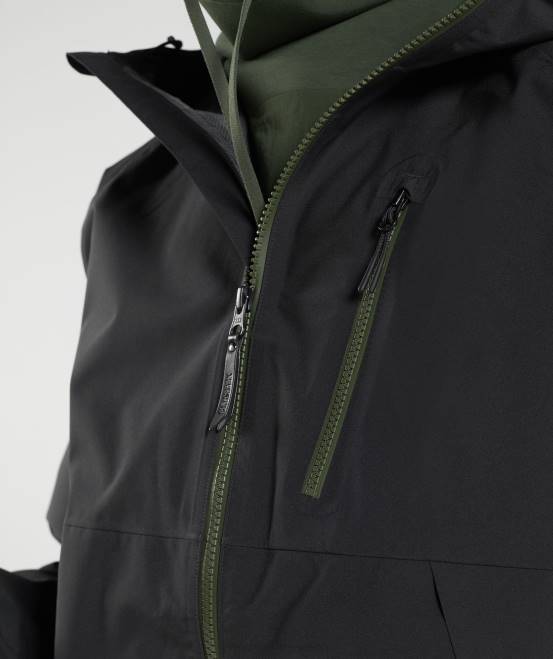Schwarz Kleidung Gymshark Männer Jacke zurückerobern 04P8840